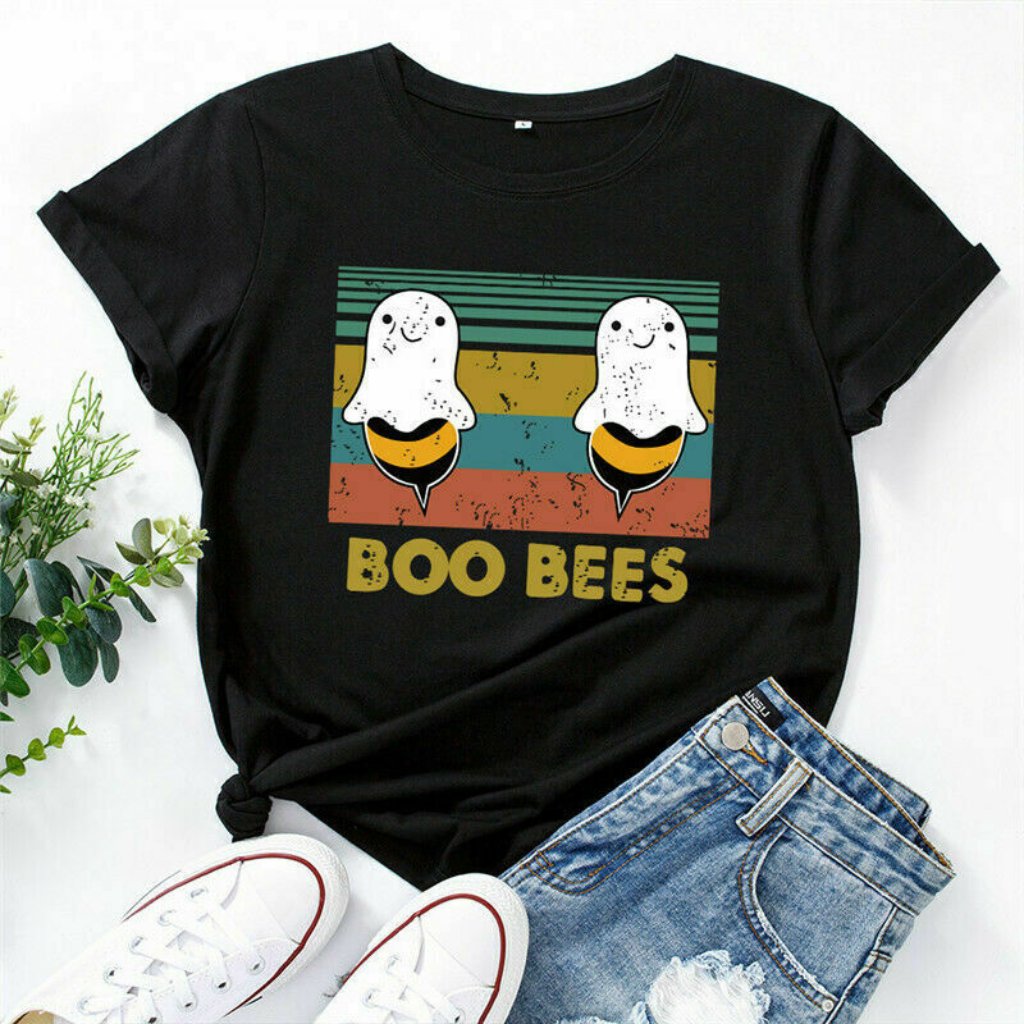 Boo Bees TShirt  Funny Tee Boobies  Brand New Womens Large Shirt Top